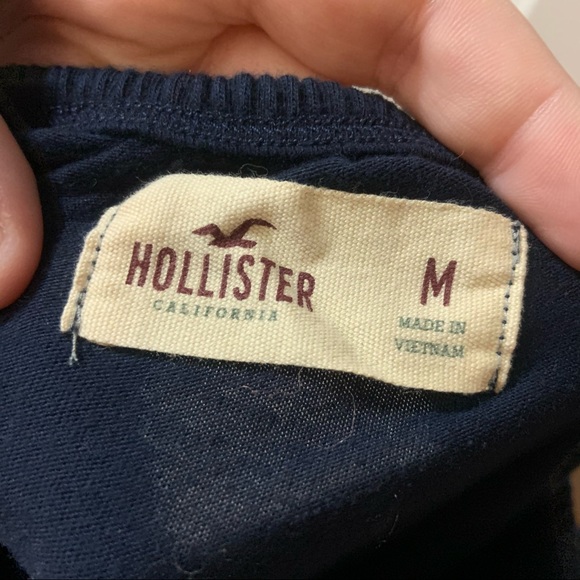 Hollister Navy Blue Strapless Ruffle Tube Top M - Picture 2 of 6